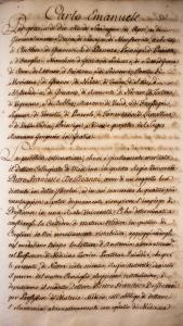 Patente di Pietro Francesco De Gioanni